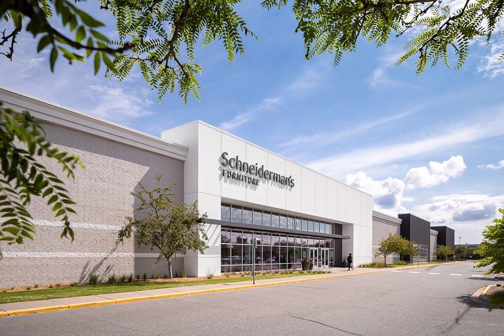 exterior of Schneiderman's Furniture - Coon Rapids Showroom